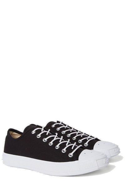 Shop Acne Studios Low-top Lace-up Sneakers In Black