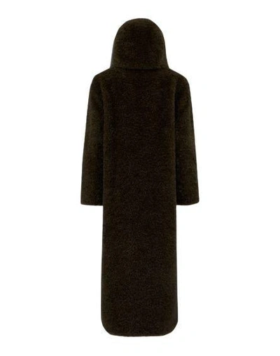 Shop Herno Long Sleeved Hooded Coat In Nero