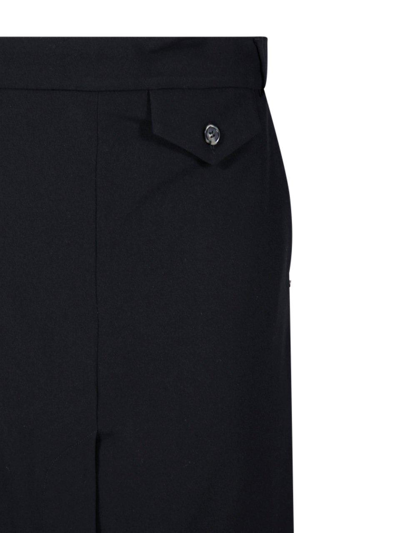 Shop Sportmax Mirror-image Midi Skirt In Nero