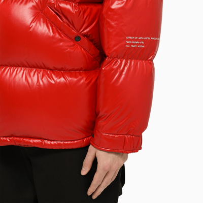 Shop Moncler Genius Anthemium Red Nylon Down Jacket In Rosso