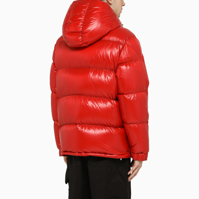 Shop Moncler Genius Anthemium Red Nylon Down Jacket In Rosso