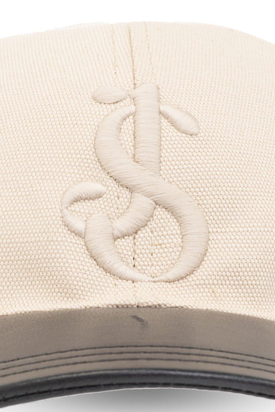 Shop Jil Sander Logo-embroidered Curved Peak Baseball Hat In White