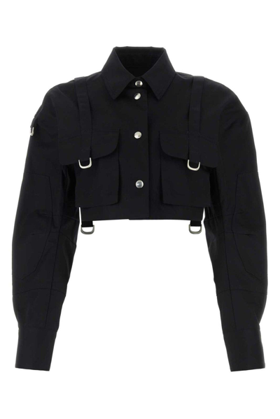 Shop Off-white Buttoned Long-sleeved Jacket In Nero