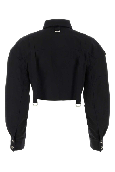 Shop Off-white Buttoned Long-sleeved Jacket In Nero
