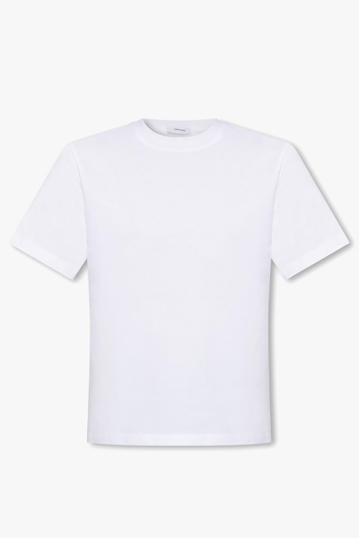 Shop Ferragamo T-shirt With Logo In Bianco