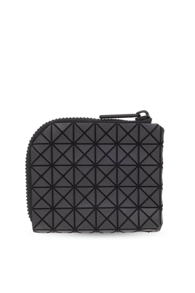 Shop Bao Bao Issey Miyake Geometric-patterned Zip Around Wallet In Black