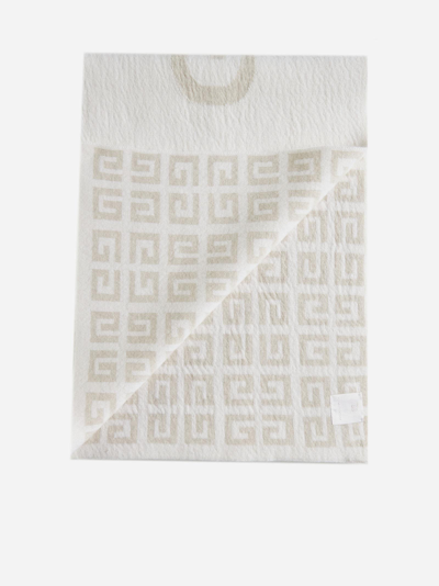 Shop Givenchy 4g And Logo Wool And Cashmere Scarf