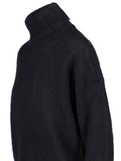 Shop Saint Laurent Turtleneck Long-sleeved Jumper In Black