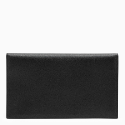 Shop Saint Laurent Black Leather Uptown Envelope
