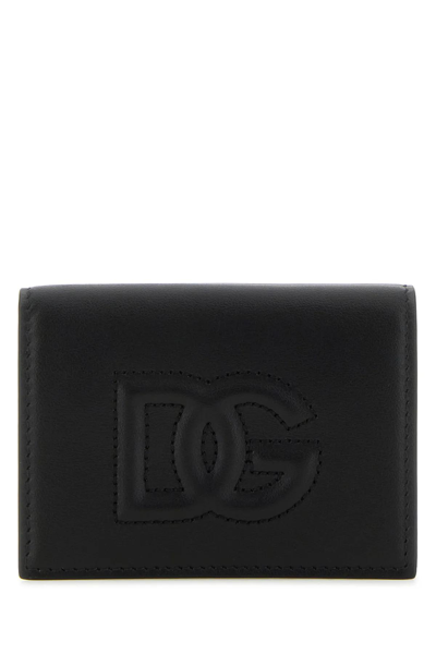 Shop Dolce & Gabbana Black Leather Wallet In Nero