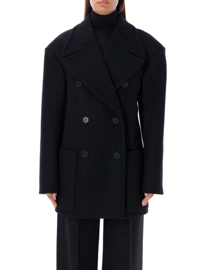 Shop Stella Mccartney Double Breasted Peacoat