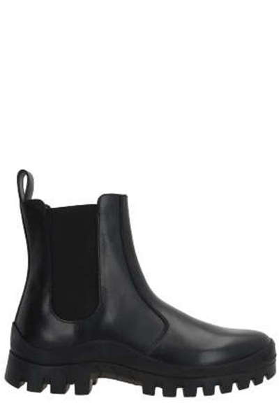 Shop The Row Round Toe Ankle Boots In Black
