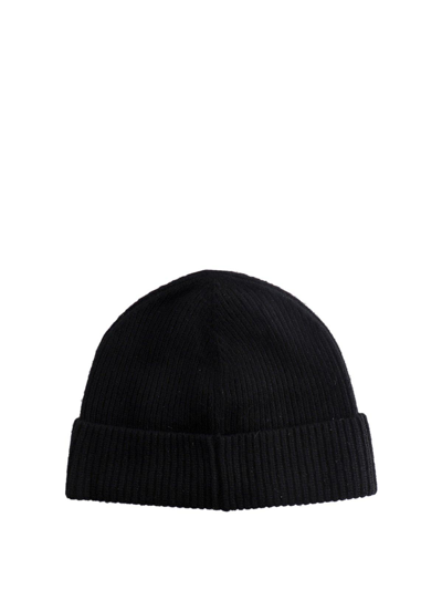 Shop Polo Ralph Lauren Pony Embroidered Knitted Beanie  In Black