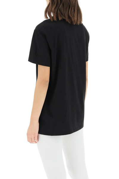 Shop Wardrobe.nyc Basic Cotton T-shirt In Blk Black