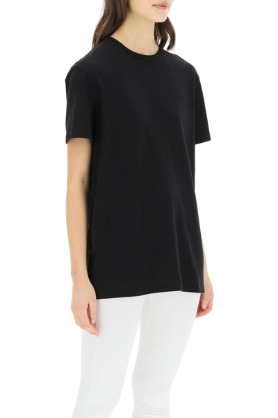 Shop Wardrobe.nyc Basic Cotton T-shirt In Blk Black