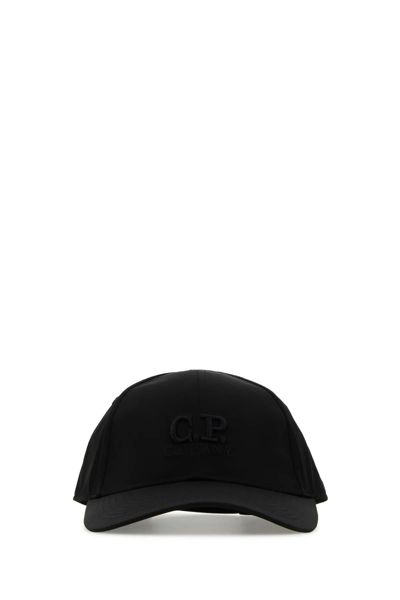 Shop C.p. Company Black Nylon Baseball Cap