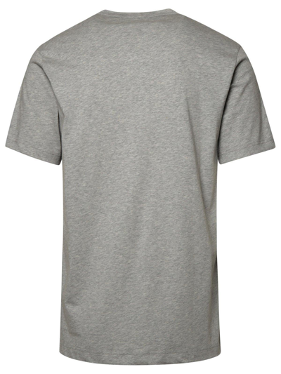 Shop Comme Des Garçons Shirt X Lacoste Logo Printed Crewneck T-shirt In Grigio
