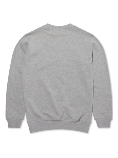 Shop Comme Des Garçons Shirt X Lacoste Logo Patch Crewneck Sweatshirt In Grigio