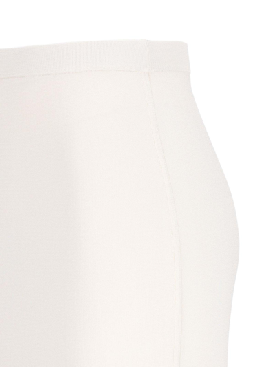 Shop Saint Laurent High Waist Pencil Skirt In Bianco