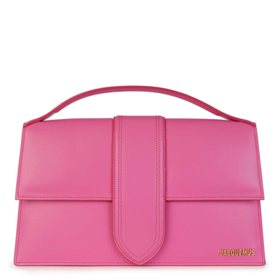 Shop Jacquemus Le Bambinou Envelope Tote Bag In Fucsia