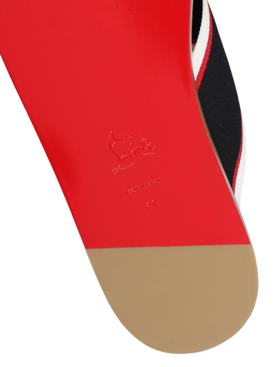 Shop Christian Louboutin Hot Cross Slip-on Sandals In Multicolor