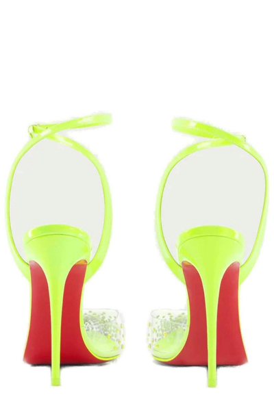 Shop Christian Louboutin Spikaqueen Pointed Toe Pumps In Giallo