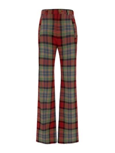 Shop Vivienne Westwood Tartan Pattern Trousers In Multi