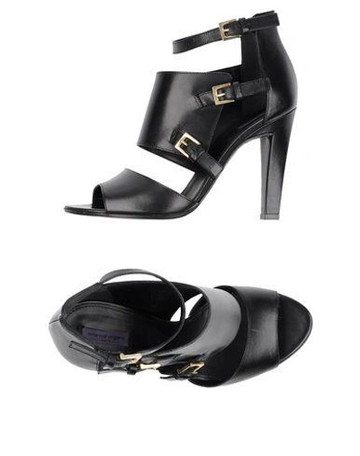 Shop Emanuel Ungaro Sandals In Black