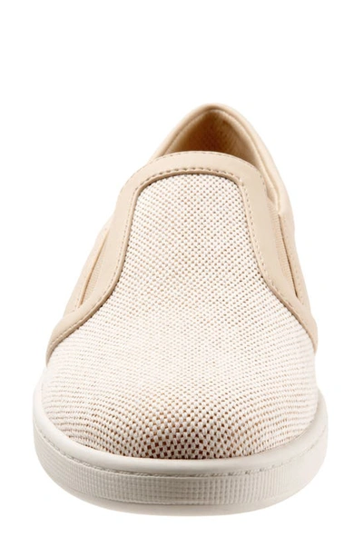 Shop Trotters Alright Slip-on Sneaker In Cream Canvas