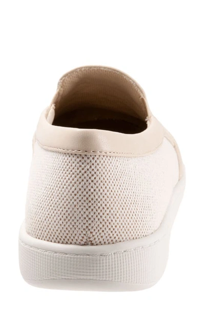 Shop Trotters Alright Slip-on Sneaker In Cream Canvas