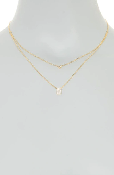 Shop Sterling Forever Her Bridesmaid Layered Necklace In Gold