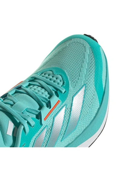 Shop Adidas Originals Duramo Speed Running Shoe In Aqua/ Silver / Light Aqua