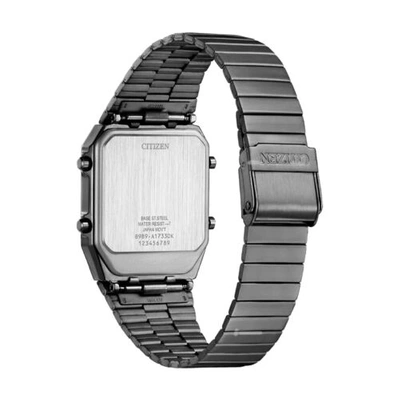 Pre-owned Citizen Jg2147-85x Ana Digi Temp 80s Dual Temperature Display Jump Table Watch