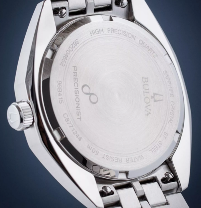 Pre-owned Bulova Jet Star Precisionist Sapphire Crystal Gray Dial 262khz 96b415