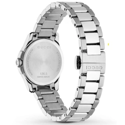 Pre-owned Gucci Ya126523 Women's G-timeless Silver Dial Quartz Watch