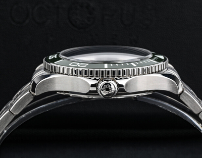 Pre-owned Octopus Men Automatic Watch Mechanical Wristwatch Pt5000 Diver 30bar Luminous