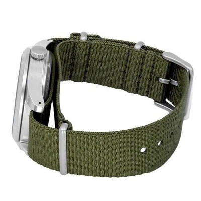 Pre-owned Seiko 5 Srpg33k1 Nylon Band Automatic Sport Analog Mens Watch 100m Wr Srpg33