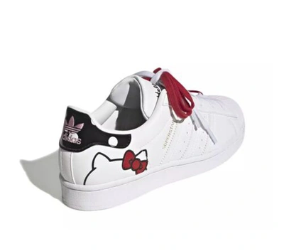 Pre-owned Adidas Originals Adidas X Hello Kitty Superstar Shoes White Us Women Size 6.5 Gw7168 - Brand