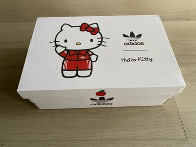 Pre-owned Adidas Originals Adidas X Hello Kitty Superstar Shoes White Us Women Size 6.5 Gw7168 - Brand