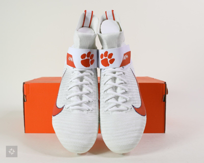 Pre-owned Nike Alpha Menace Elite 2 Clemson Tigers Pe Cleats (cj3049) Men's Size 11 W In White