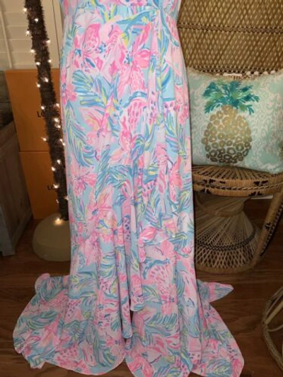 Pre-owned Lilly Pulitzer Taylee Maxi Dress Gimme The Juice ? Size 2,8,12,16 In Multicolor