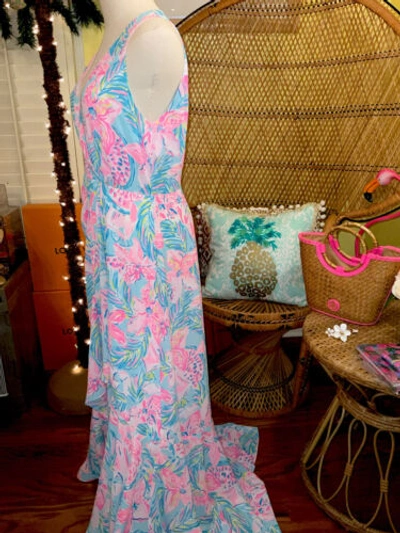 Pre-owned Lilly Pulitzer Taylee Maxi Dress Gimme The Juice ? Size 2,8,12,16 In Multicolor