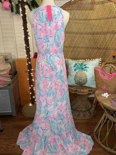 Pre-owned Lilly Pulitzer Taylee Maxi Dress Gimme The Juice ? Size 2,8,12,16 In Multicolor