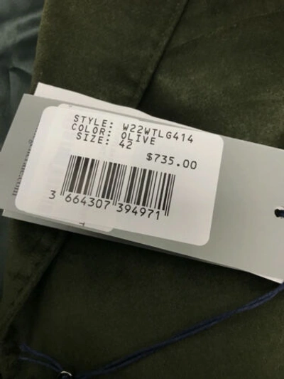 Pre-owned Officine Generale $735  Womens Green Albane Single-breasted Jacket Sz Fr 42 Us 10