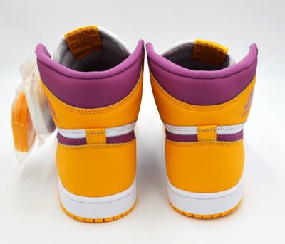 Pre-owned Jordan Air  1 Retro Og Men's Shoes Size 11.5 Brotherhood Lakers 555088 706 In Purple