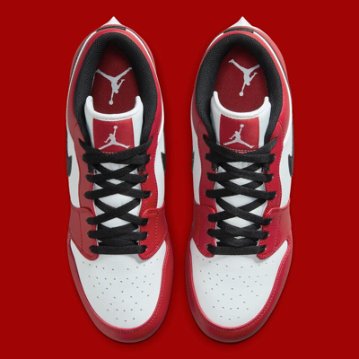 Pre-owned Jordan Nike  1 Low Td Football Cleats Men's Size 15 Fj6245-106 Bulls Chicago In Red