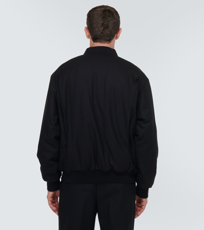 Shop The Row Craig Cashmere-blend Bomber Jacket In Black
