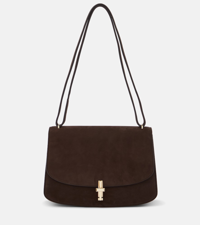 Shop The Row Sofia 10 Leather Shoulder Bag In Brown