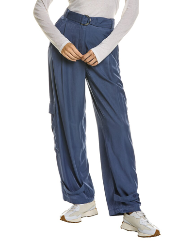 Shop Harper Belted Pant In Blue
