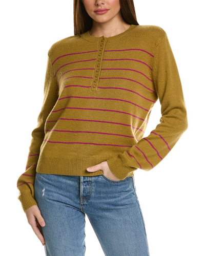 Shop Lilla P Wool & Cashmere-blend Henley Sweater